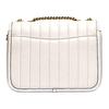Coach Madison 23 Solid Color Striped Quilted Chain Shoulder Strap Napa Smooth Leather Small Crossbody Bag Women Bags Pink White 4684-B4HA