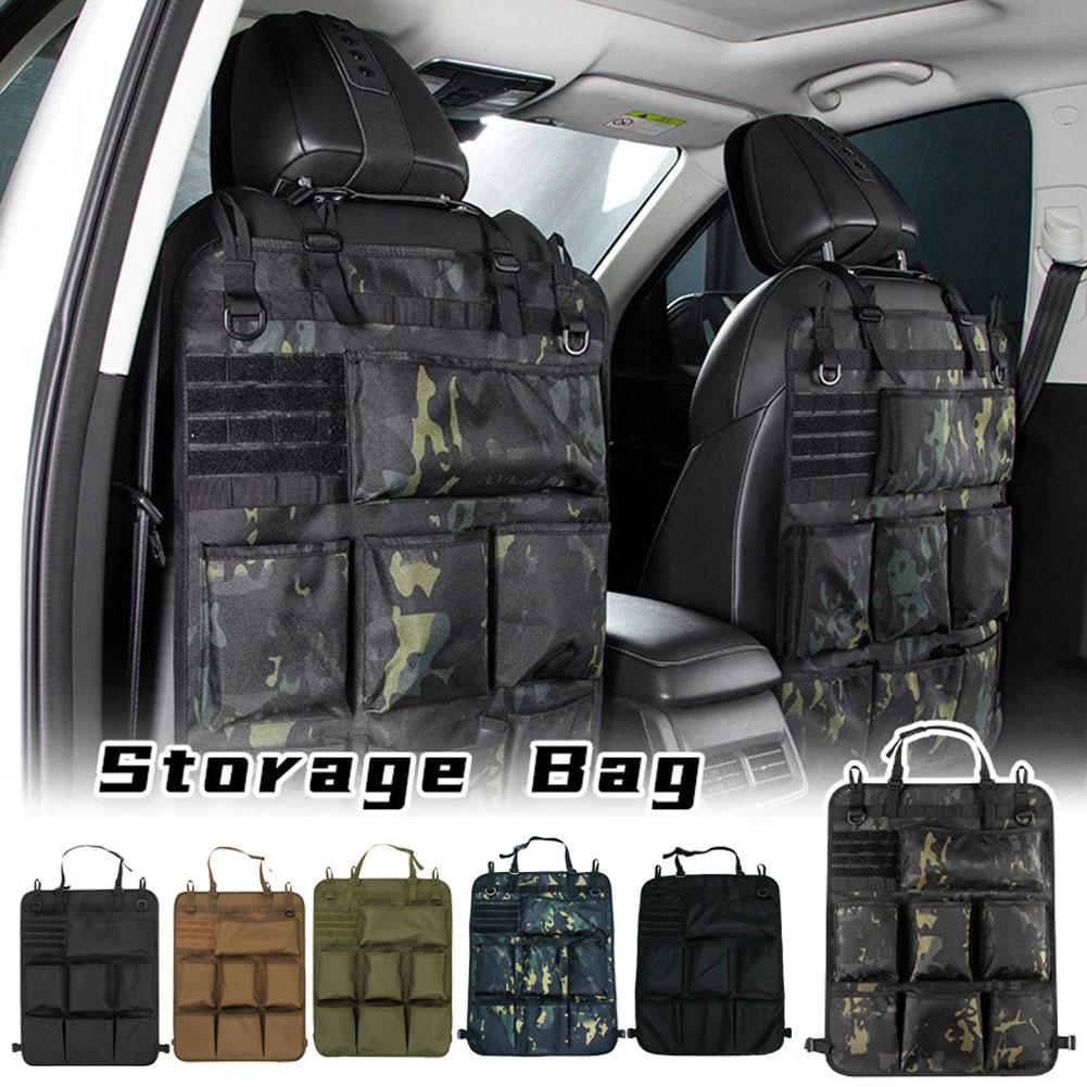 Car Seat Back Storage Bag Multi-purpose Camouflage Accessory Storage Hanging Organizer Seat Pocket Tidying Bags Stowing Int M0I9