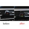 For BMW 5 Series 18- Real Carbon Fiber Console Emergency Light Switch Decor