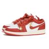 Jordan Air Jordan 1 Low Top Vintage Basketball Shoes GS Red White FJ3465-160(Team32-)