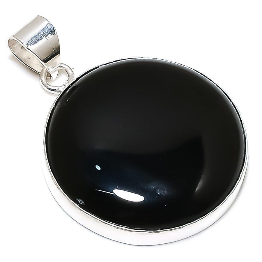 Labradorite Gemstone Handmade 925 Sterling Silver Jewelry Pendant 1.81" SU-10876