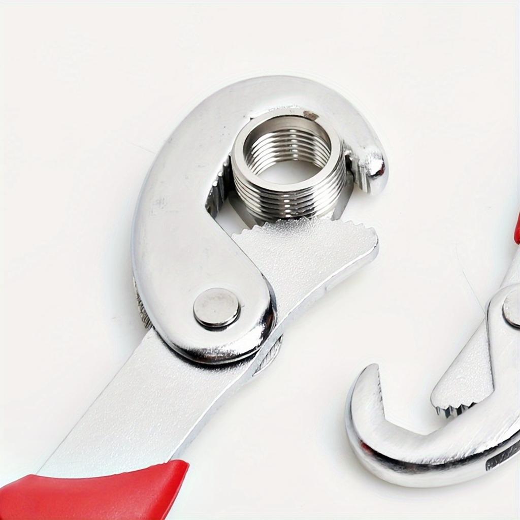 1PC Multi Functional Adjustable Wrench Tool with Large Opening and Dual-use Bathroom Saw Teeth Universal Wrench