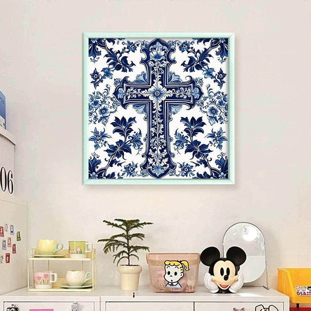 Full Embroidery Eco-cotton Thread 14CT Counted Porcelain Cross Stitch Kit