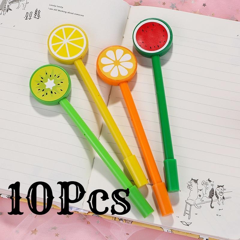 

1 Pc Cartoon Fruit Candy Pen Neutral Pen Fluent Writing Suitable for Office Work, Brushing Questions, Signing Writing, Diaries, Notes, Student Class Random style1Pc
