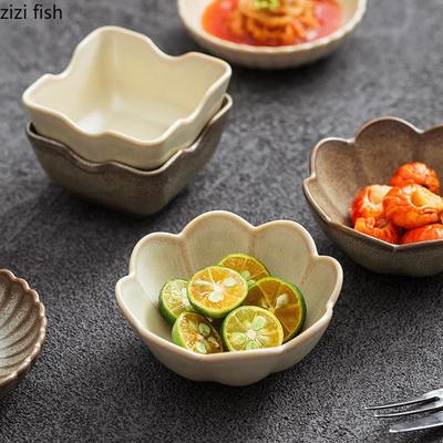 Ofenveränderungen Vintage Keramik Gewürzschale Vorspeisenschale Saucenschale Sushiplatte Snackteller Restaurant Kreatives Geschirr