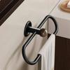Towel Hanger No Drill Installation Wall Mounted Loop MidPeriod Modern Style Washroom Hardware