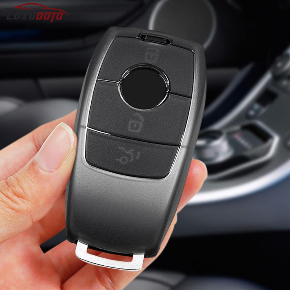 TPU Car Key Case Cover Shell Key Holder Caps Keychain For Mercedes CLA GLC GLA GLE AMG A C E S G Class W177 W205 W213 W222 X167