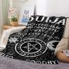 1PC Psychic Board Print Flannel Blanket, High Quality All Seasons, Home Decor, Warmth and Comfort, Perfect for Christmas Gifts