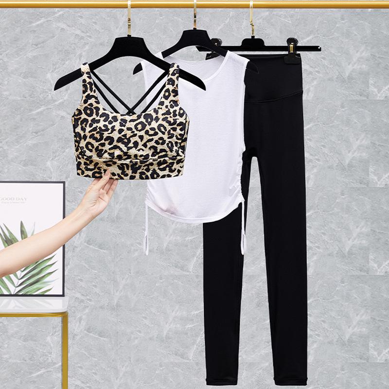 Lulu Women's Yoga Bra and High-Waist Fitness Pants Set - Spring/Summer Activewear