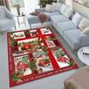 Weihnachten Weihnachtsmann Teppich für Wohnzimmerdeko Sofatisch Große Flächenteppiche Flur Balkonmatte Schlafzimmer Rutschfeste Bodenmatte