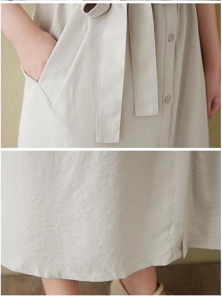 2025 Women's Summer Plus Size French Retro Loose Slimming Shirt Dress