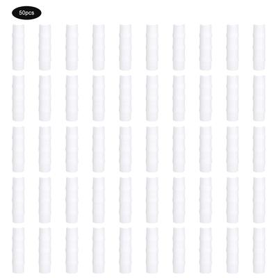 50PCS White Greenhouse Frame Pipe Tube and Film Clip Clamp Connector Kit Garden Tool8cm