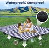 Picnic Blanket Extra Large Waterproof And Foldable Beach Blanket 3-Layer Outdoor Blanket For 6 To 8 Adults For Camping Park