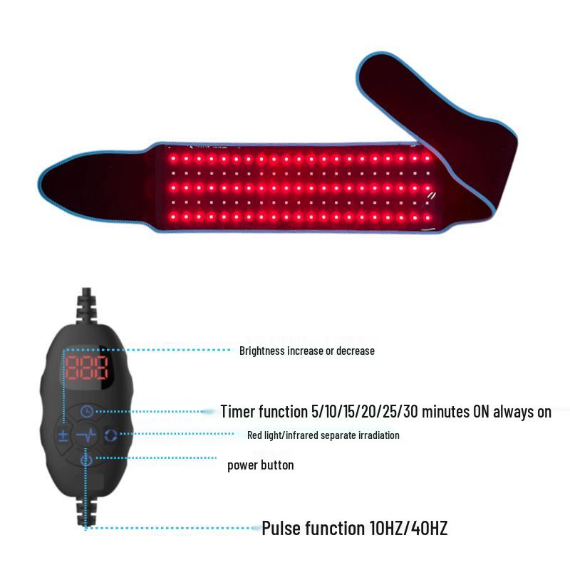 Red Light Infrared Therapy Waist Belt for Back Pain Relief