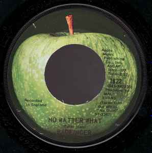 

7inch Record BADFINGER - No Matter What 1822 Apple Records 1970 US Rock Used