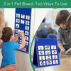 Removable Feeling Chart Kids Visual Schedule for Desktop Tabletop Kindergarten