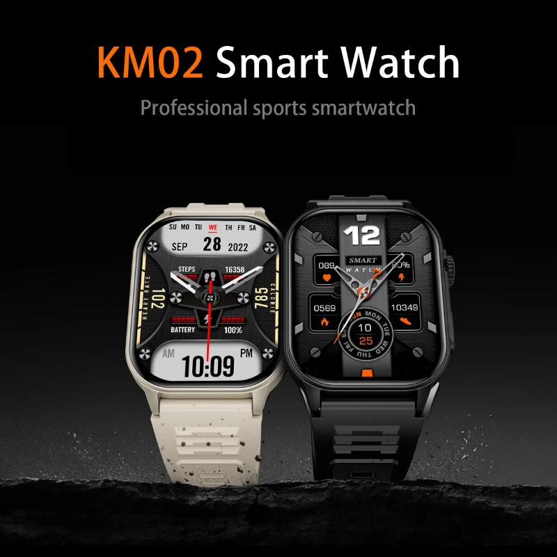 2025 Nowy Męski Smartwatch Latarka 2.01" HD Duży Ekran Głos AI Połączenie Bluetooth Zegarki Sportowe Monitor Zdrowia Smartwatch Kobiety