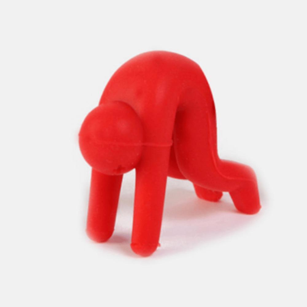 

2 шт. силиконовых держателей для крышек, боковые зажимы для кастрюль, препятствующие переливу, креативные кухонные принадлежности для кастрюль, сковородок, кухонных ящиков для хранения и шкафов, красный