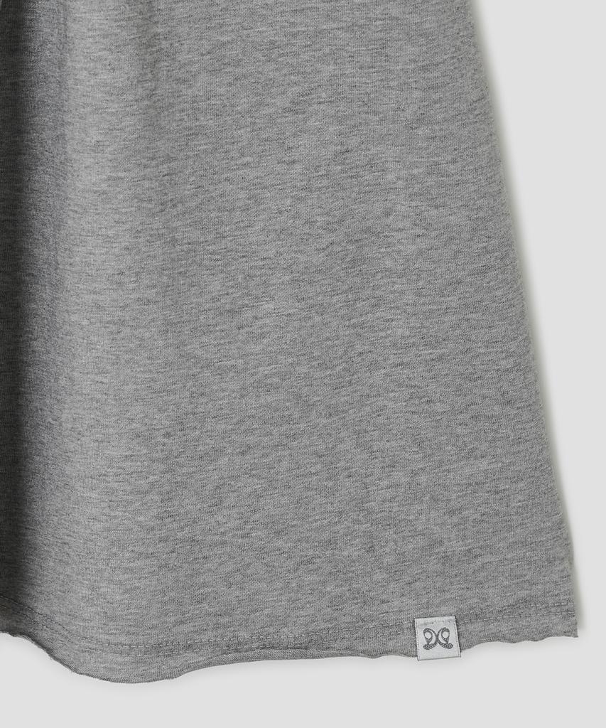 Taibseobiseu Gathered Shirring Top [Gray]