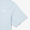 The North Face Basic Cotton Comfortable Versatile Round Neck Short Sleeve T-Shirt Unisex Tops Light-Blue NT7UQ50G
