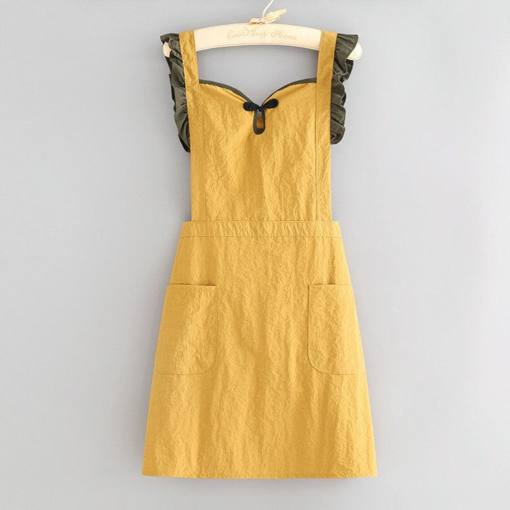 Wear-resistant Chinese-style Apron Breathable Kitchen Apron Modern Cooking Apron  Baking