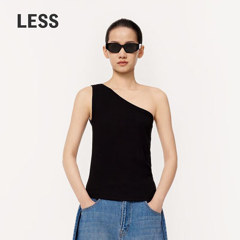 LESS 2024 Spring Asymmetrical Neck Camisole L