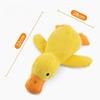 Plush Dog Toy Simulation Duck Interactive Squeaky Puppy Toy Clean Teeth Chew Bite-resistant Stuffy Dog Toy Accessories