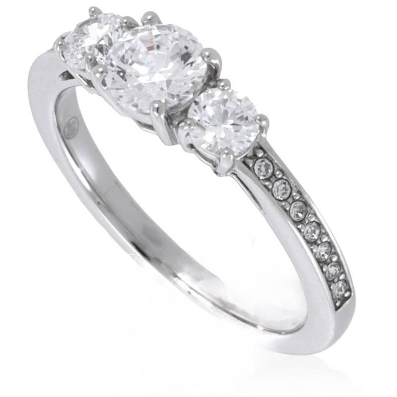 Swarovski Stilla Attract Logo Ring Women rings Silver 5656292 Box (Random Color),55