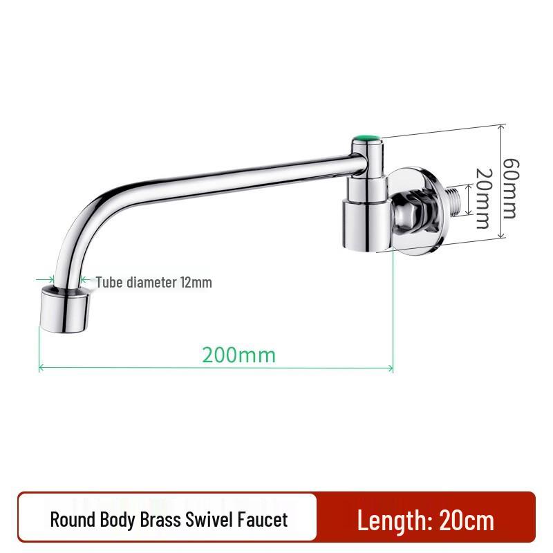 VEMUSE Rotatable Single Cold Deck-Mounted Kitchen Faucet