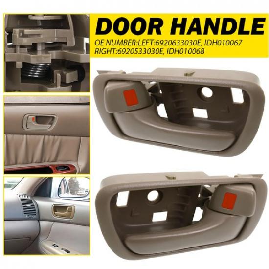 

2PCS Left Right + Side 2 ide Set Door Inner Handle For Toyota Camry 2002-2006