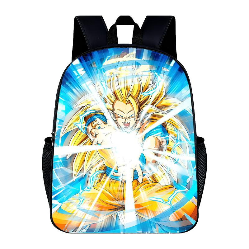 DragonBall Backpack Son Goku Goten Vegeta IV Cartoon Character Print Schoolbag Lightweight Large Capacity Student Backpack Gifts