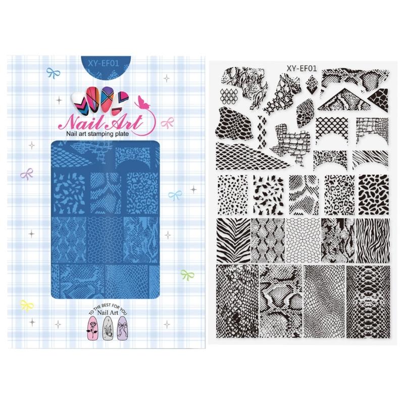 Stainless Steel Nail Art Stamping Plates Flower Line Designs Nail Images Stamp Plates Manicures Templates Nail Art Tool