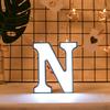Plastic LED 26 English Alphabet Night Lamp Letter Shape Decoration Light for Birthday Propose
