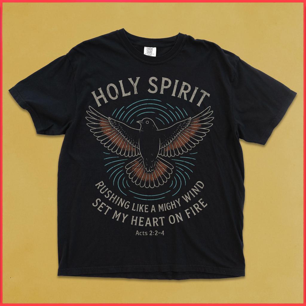 Holy Spirit Dove T-Shirt: Vintage Christian Streetwear