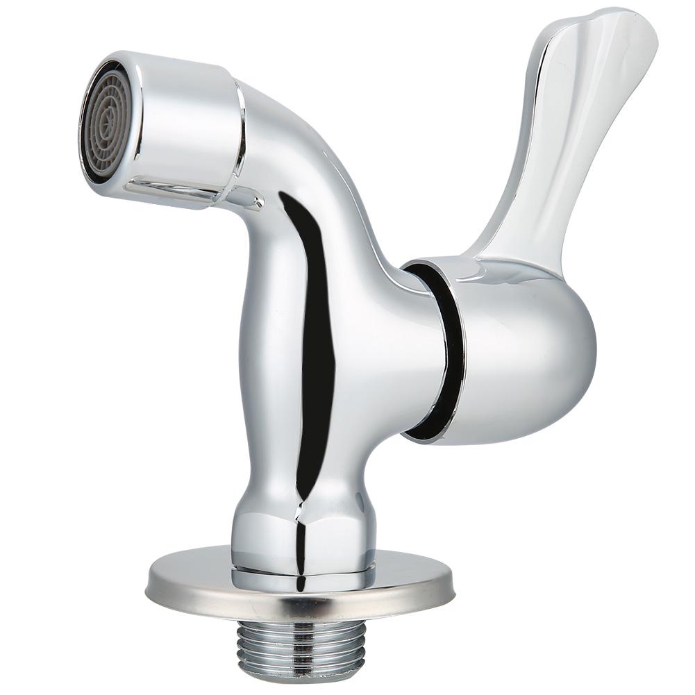 G1/2in Copper Single Cold Quick Open Small Faucet Washing Machine Mop Pool Basin Water Tap