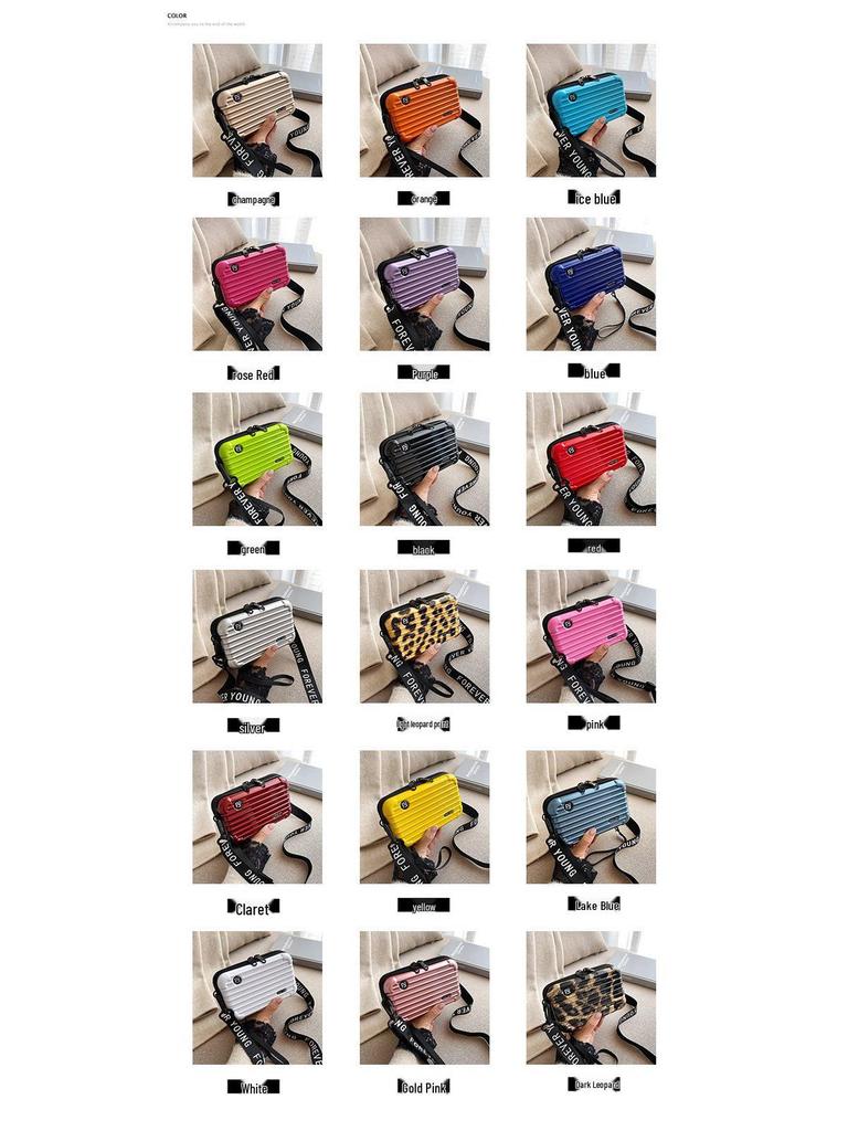 Women's Hard Shell Makeup & Toiletry Mini Bag | Crossbody, Evening, Travel Storage Box