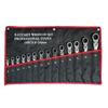 Swing Ratchet Wrench Set with Flex Ratchet Gear Wrench Automotive and Bicycle Repair Various Combination Ratchet Torque Ratchet Wrench 14-Piece Case,