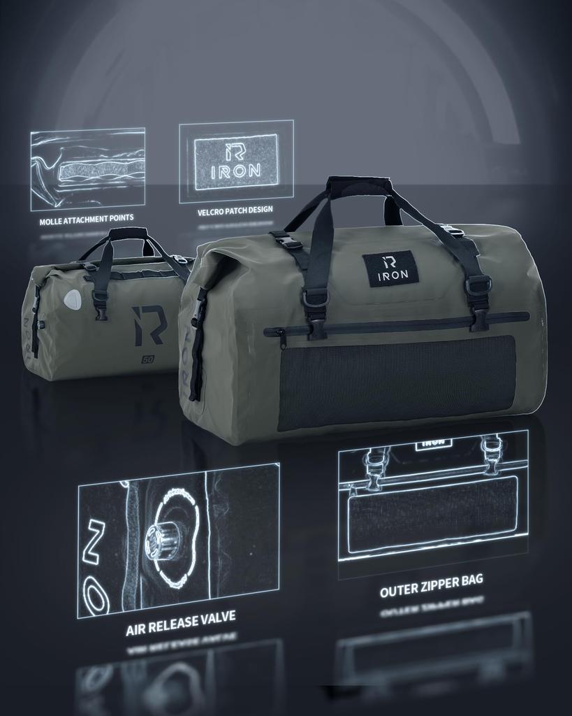 Touring Motorcycle Seat Fully Large Capacity Carrier Motorcycle Outdoor Duffel Bag Bag, Bag, Waterproof, Bag,