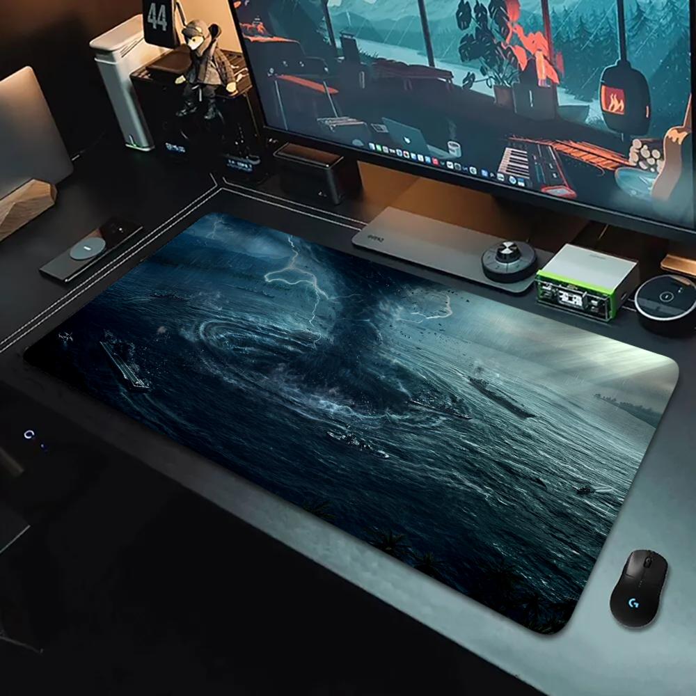Sea Waves Mouse Pad XXL Large Gaming MousePad Anti-Slip Rubber Saft Deskmat Gamer Office Computer Accessories Extended Desk Mat