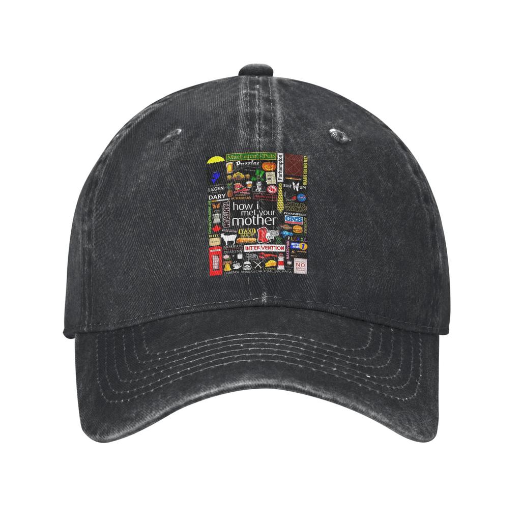 How I Met Your Mother Washed Denim Cap Casual Baseball Caps Adjustable Hat Summer Unisex Baseball Hats