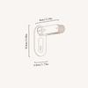 1/3/4 Pcs Door Handle Safety Lock, No-Drill No-Power Fixed Lock Buckle for Child and Pet Door Opening Prevention, Anti-Pinch