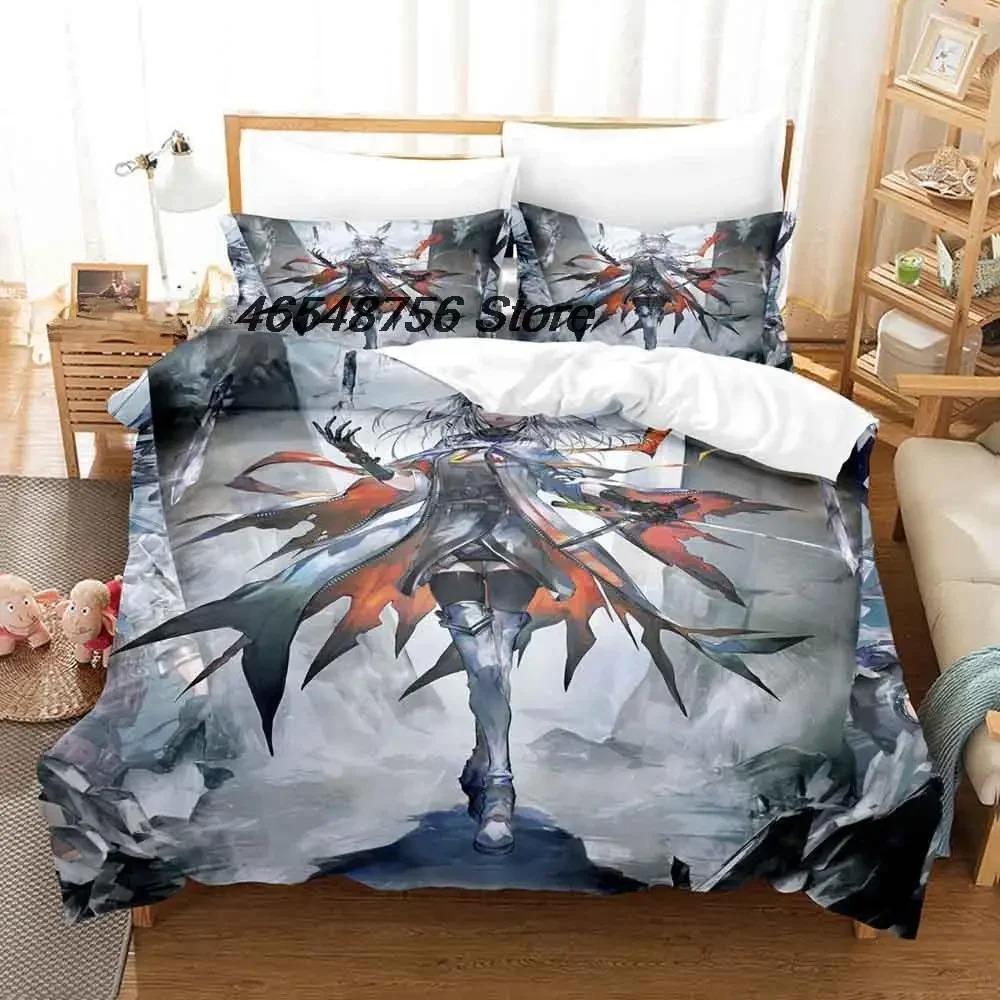 

Новый комплект постельного белья Arknights Single Twin Full Queen King Size Bed Set Adult Kids Bedroom Duvet Cover Sets 3D Anime Bed Sheet Set 70x133cm 2pcs