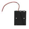5 Pcs 18650 Battery Case 3 Slot Black Battery Holder with 2 Lead Wire Serial Connection