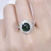 Sace Gems Classic Copper Alloy Green Zircon Ring Ladies Jewelry Wedding Promise Party Gift