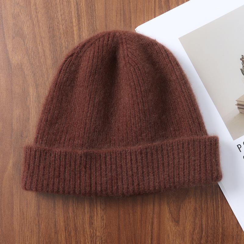 Cozy Autumn & Winter Wool Hat: Thick, Knitted, Ear-Protecting Beanie for Students & Couples