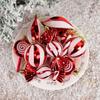 14pcs/set Lollipop Xmas Tree Hanging Pendants Red Christmas Tree Hanging Ornaments  Party