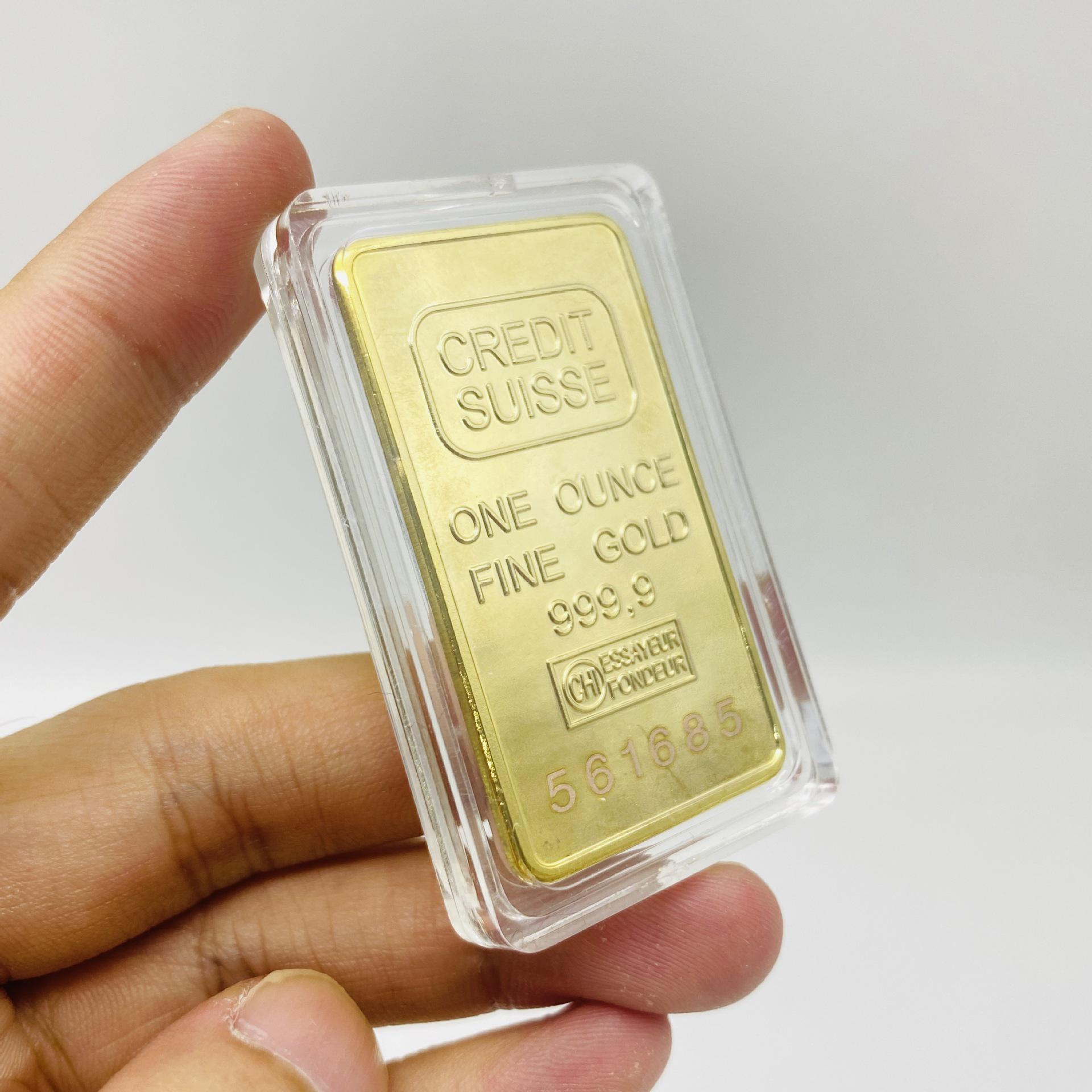 Swiss Bank Gold Bar Commemorative Coins - Collectible Ornament Gifts