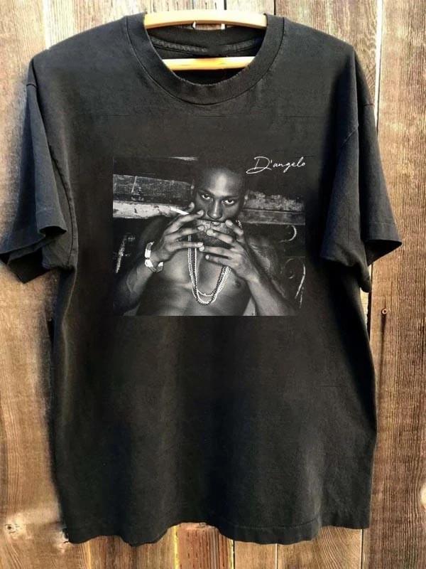 VTG 90s D Angelo Rapper Signatured T-shirt Unisex Fan Gift S-5XL XL