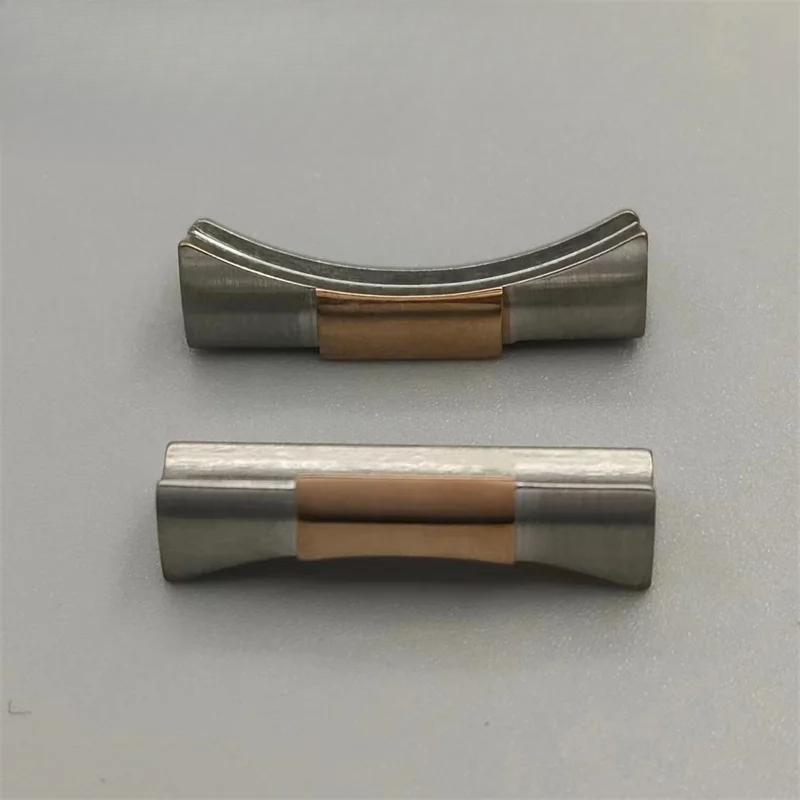 20mm Stainless Curved End Link Endlink Just For Diving Watch Band Watch Rubber Leather Strap Seamless Connection