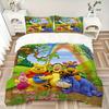 Winnie Pooh Friends Print 3Pcs Bedding Setduvet Cover With 2 Bedropillowcase Home Birthday Gift